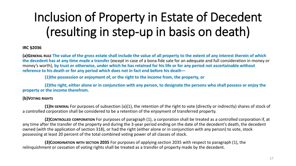 inclusion of property in estate of decedent