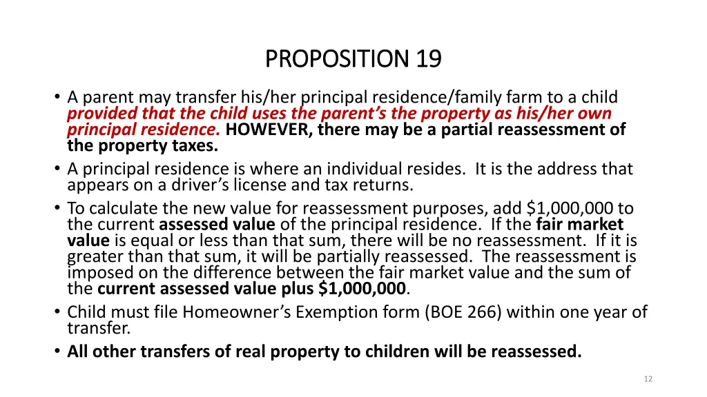 proposition 19 proposition 19