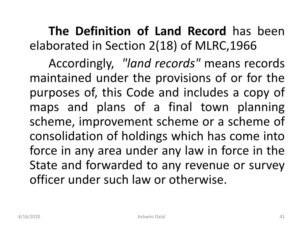 elaborated in section 2 18 of mlrc 1966