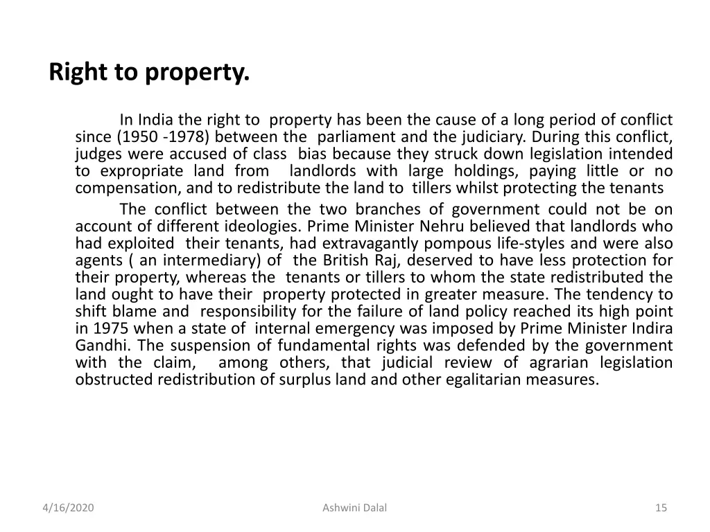 right to property