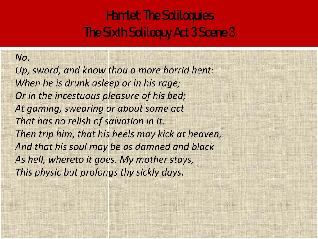 h am let the soliloquies the sixth soliloquy 1