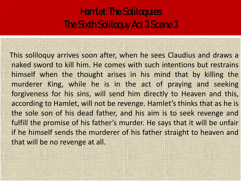 h am let the soliloquies the sixth soliloquy 3