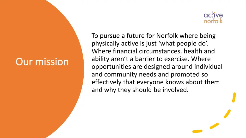 to pursue a future for norfolk where being