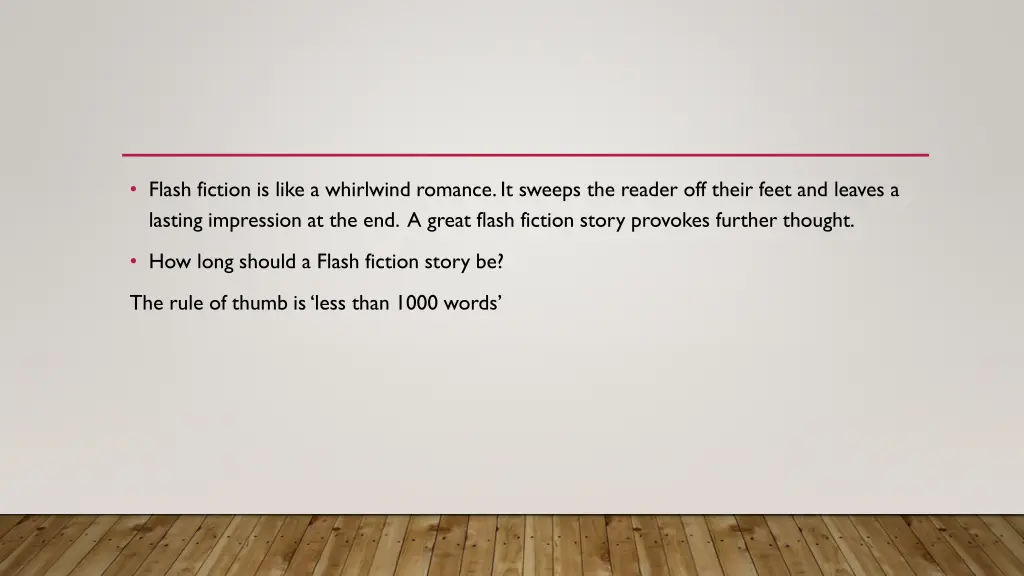 flash fiction is like a whirlwind romance