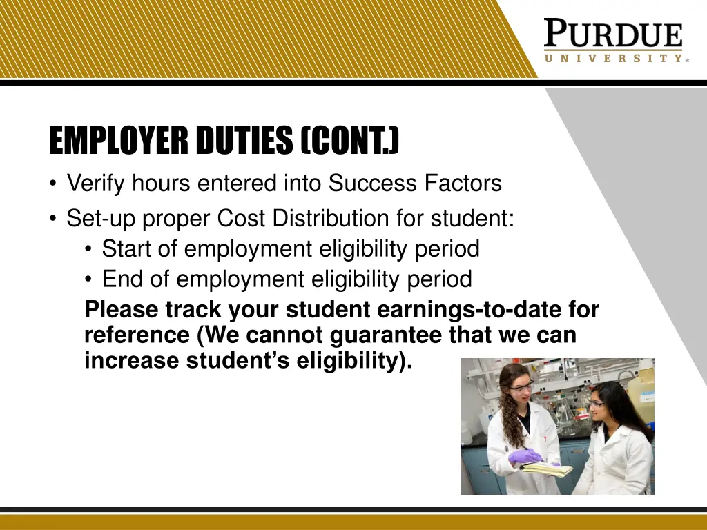 employer duties cont verify hours entered into