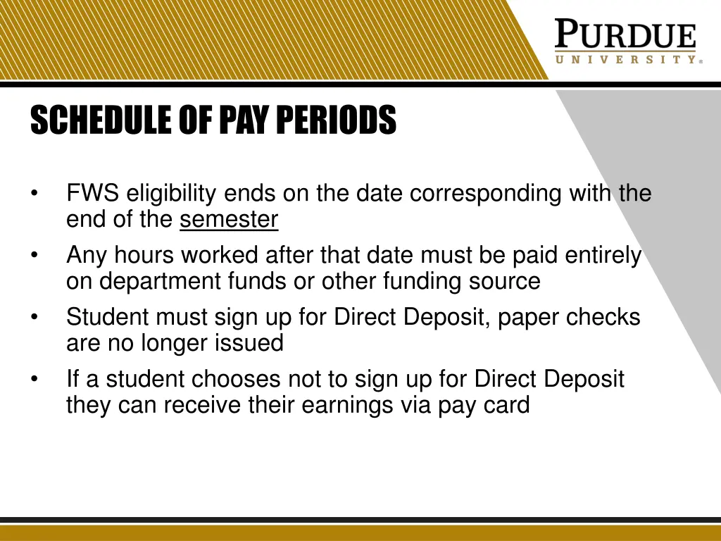 schedule of pay periods