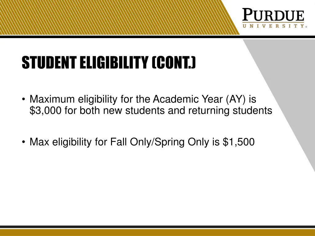 student eligibility cont