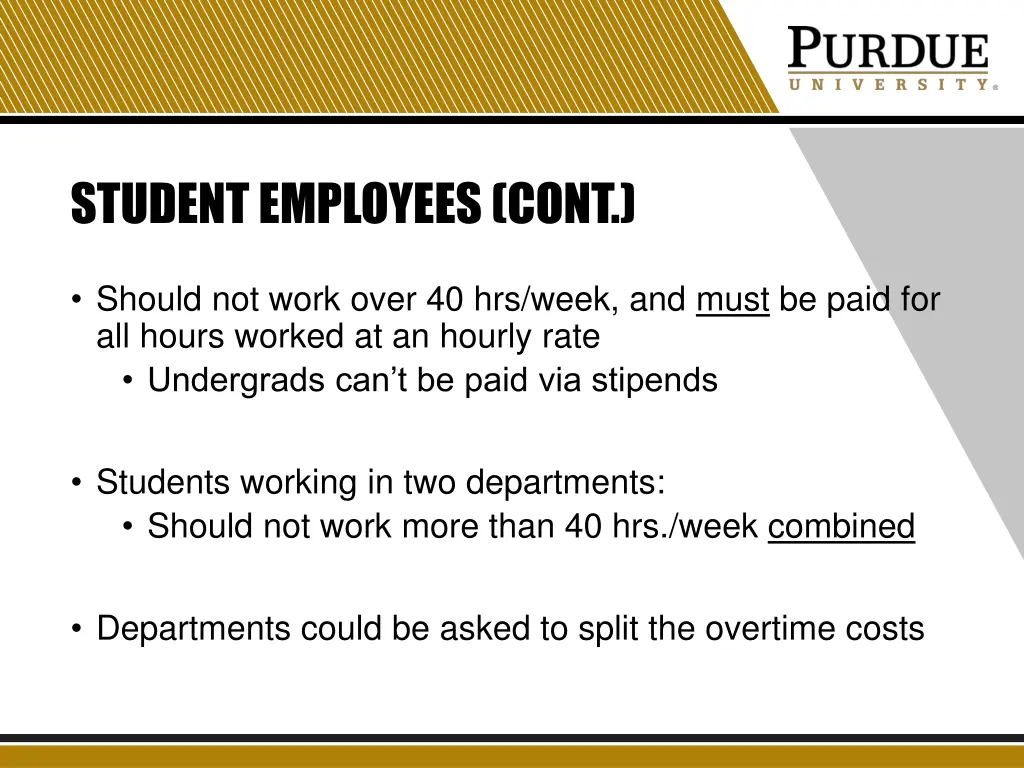 student employees cont