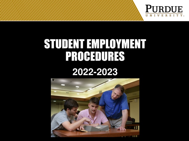 student employment procedures 2022 2023