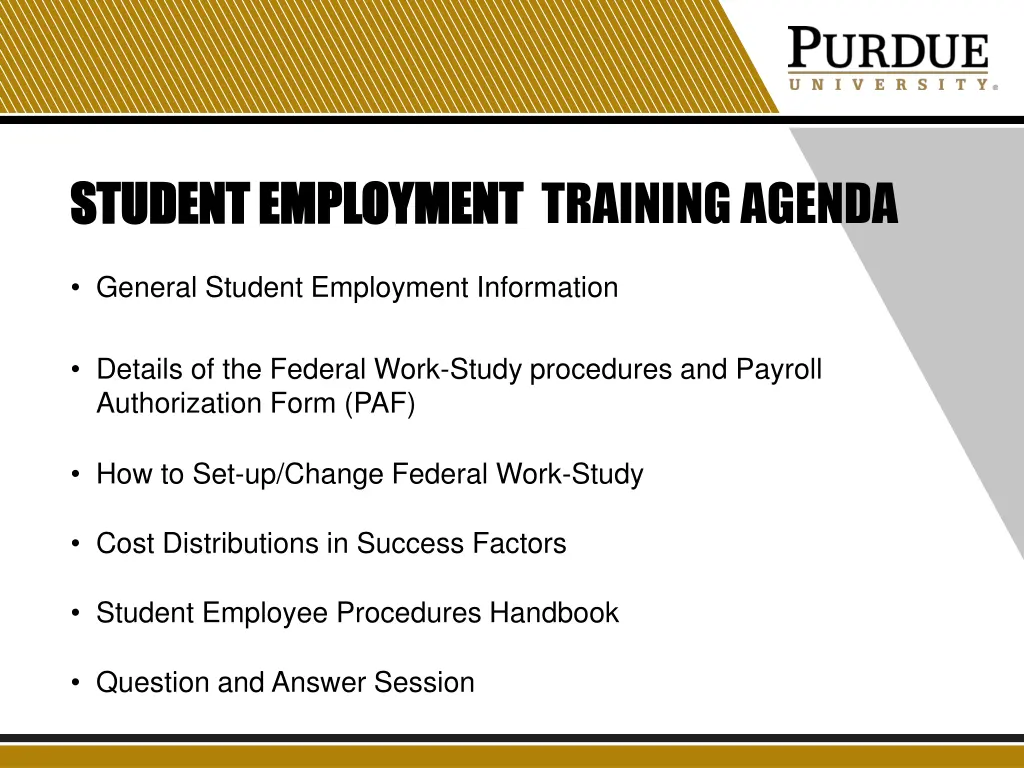 student employment student employment training