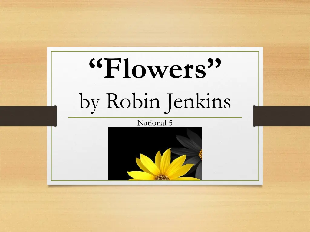 flowers by robin jenkins national 5