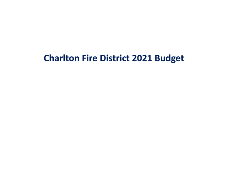 charlton fire district 2021 budget