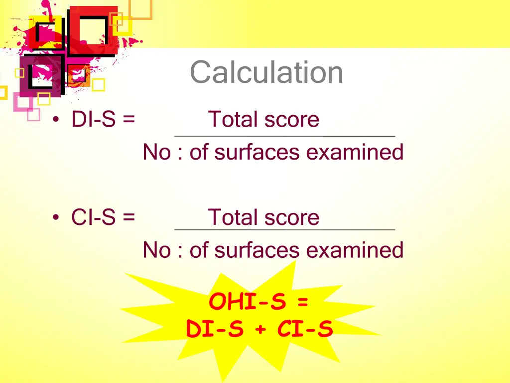 calculation 1