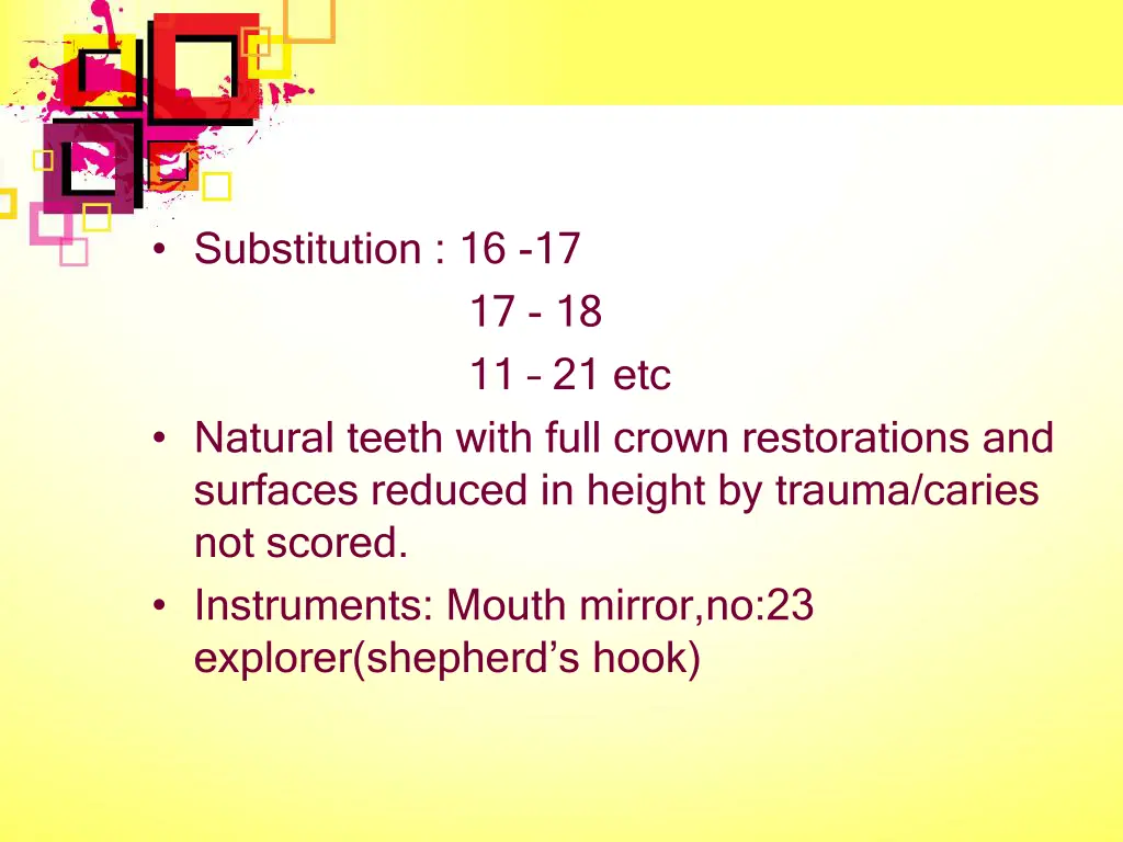 substitution 16 17 17 18 11 21 etc natural teeth