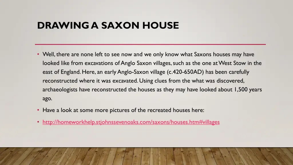 drawing a saxon house