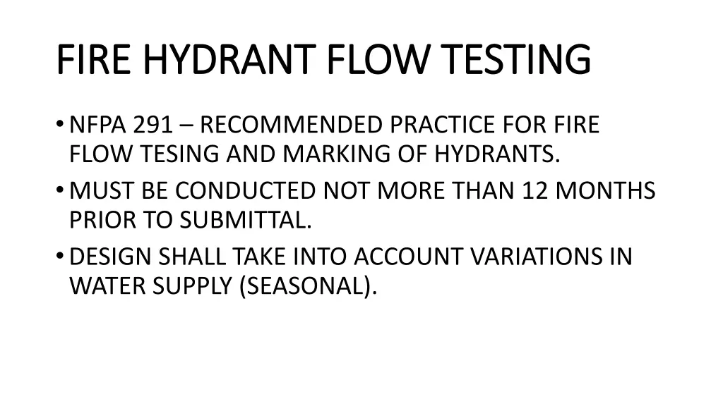 fire hydrant flow testing fire hydrant flow