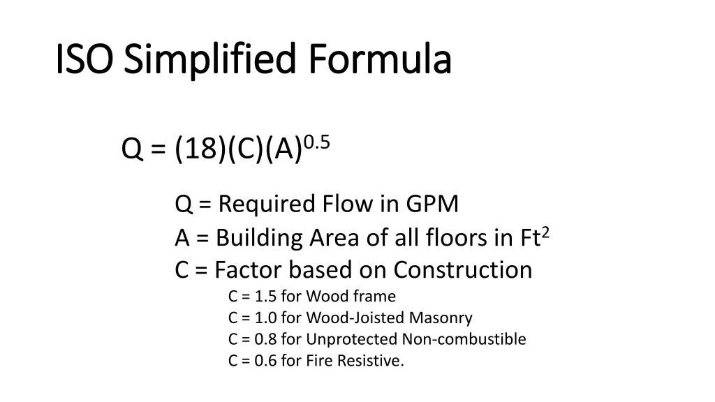 iso simplified formula iso simplified formula