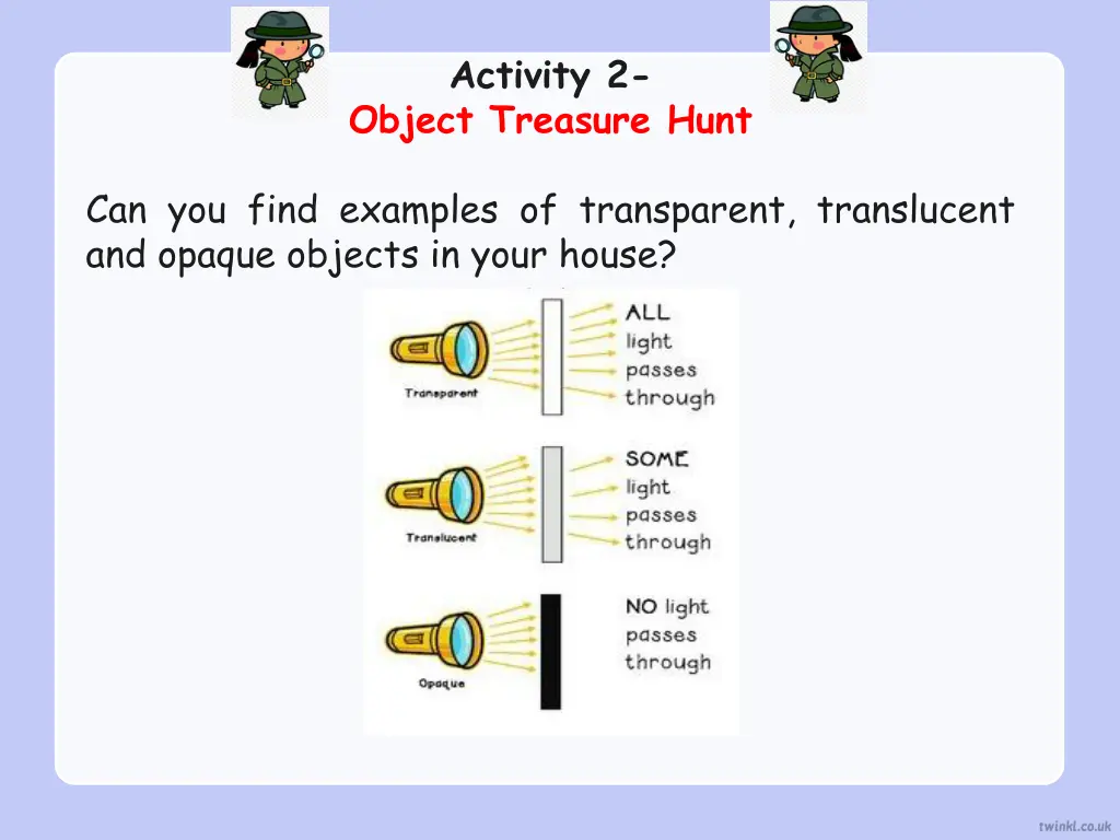 activity 2 object treasure hunt