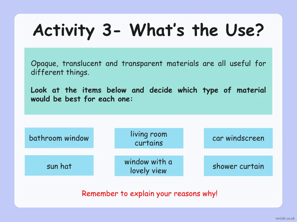 activity 3 what s the use