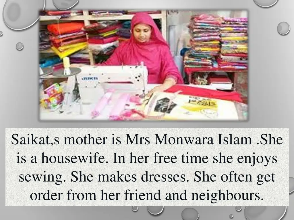 saikat s mother is mrs monwara islam