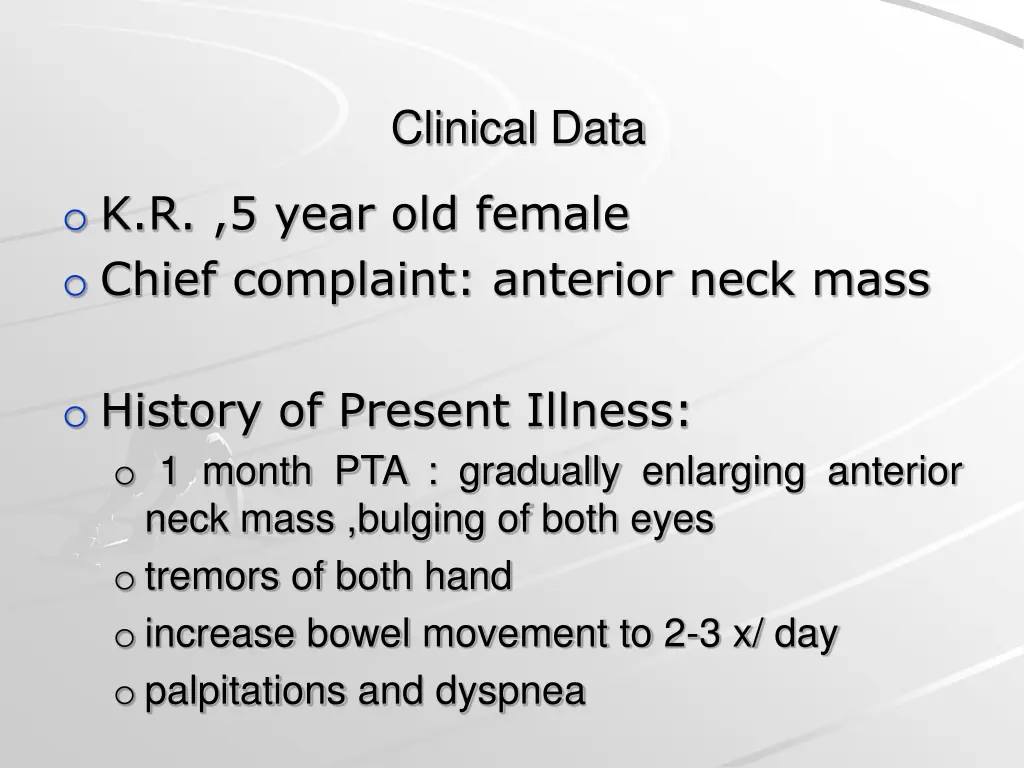 clinical data