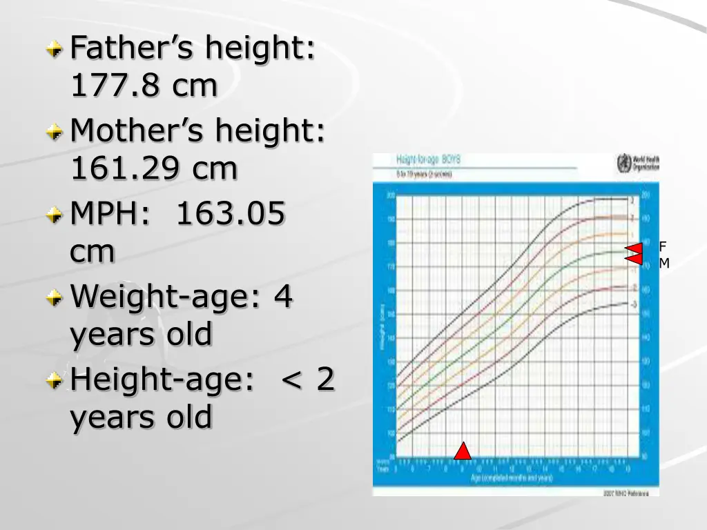 father s height 177 8 cm mother s height