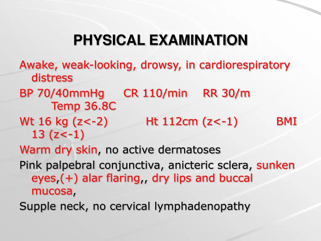 physical examination 1