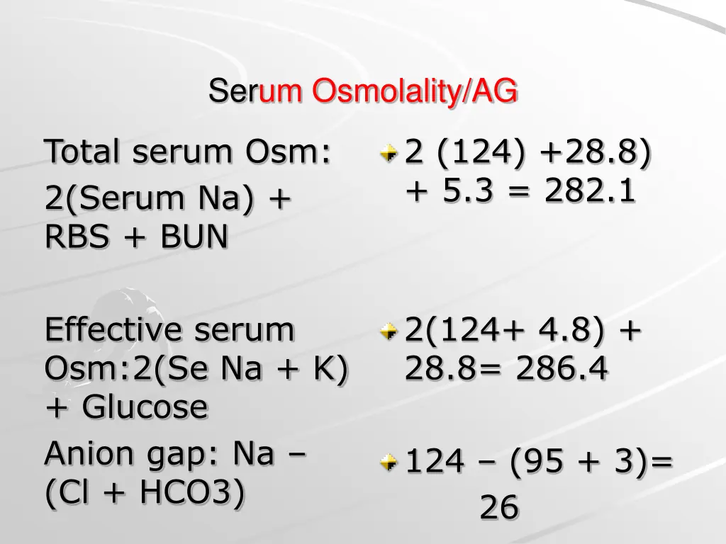 serum osmolality ag