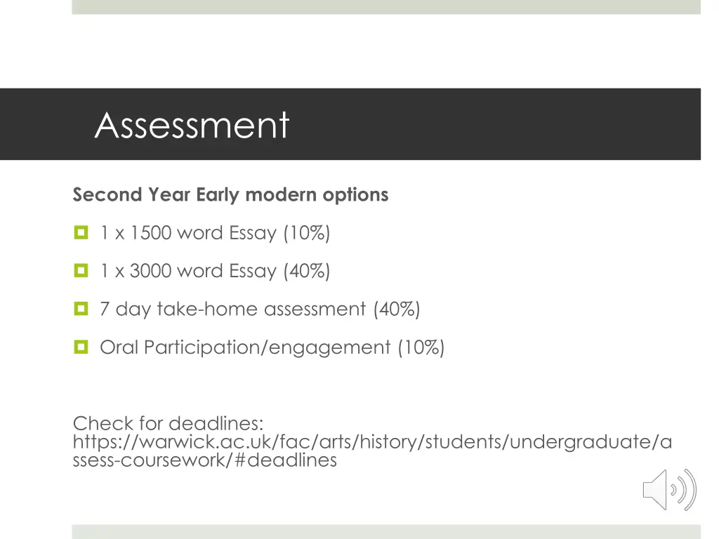 assessment