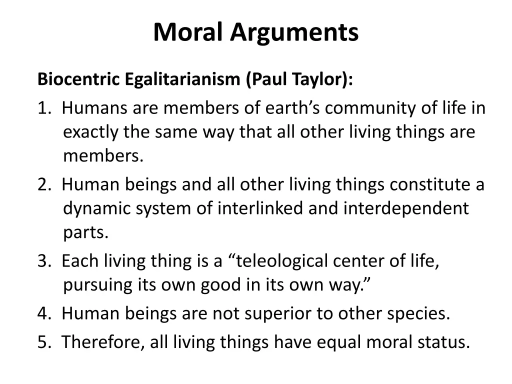 moral arguments 2