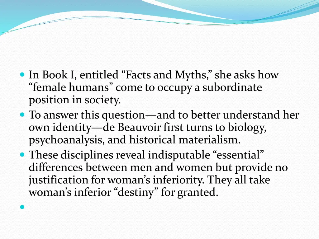 in book i entitled facts and myths she asks