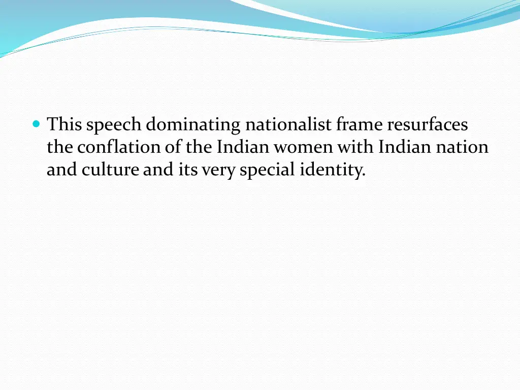 this speech dominating nationalist frame