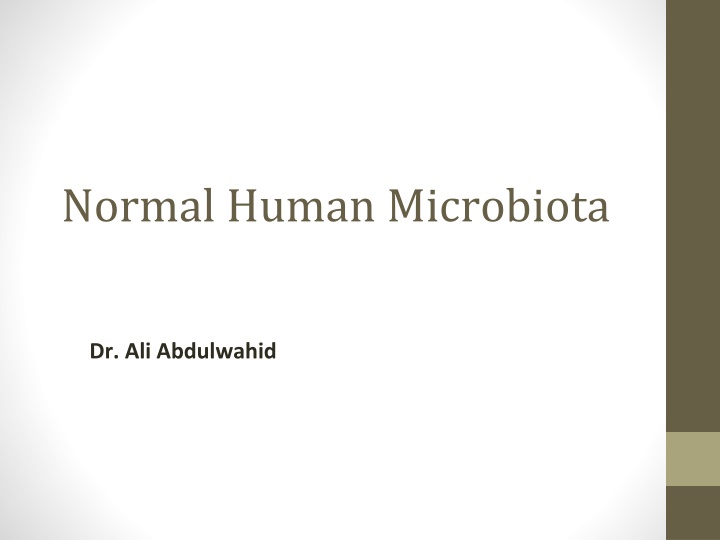 normal human microbiota