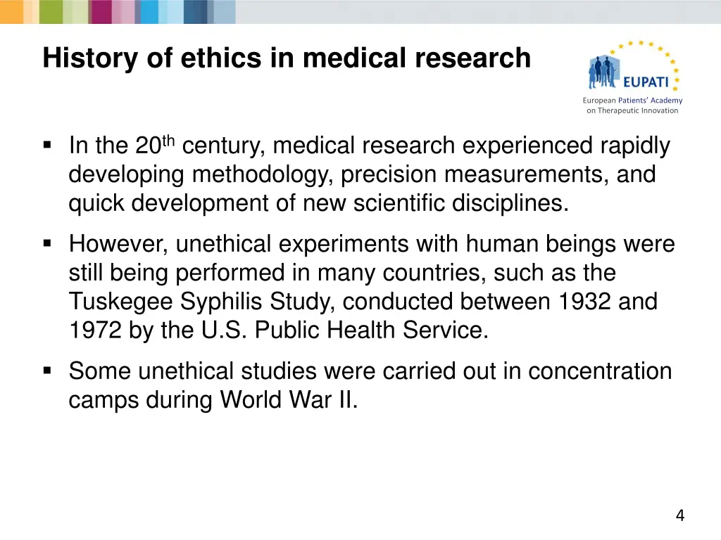 history of ethics in medical research 1