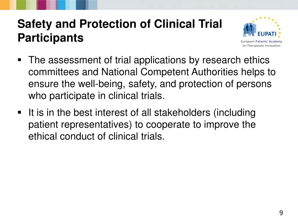 safety and protection of clinical trial