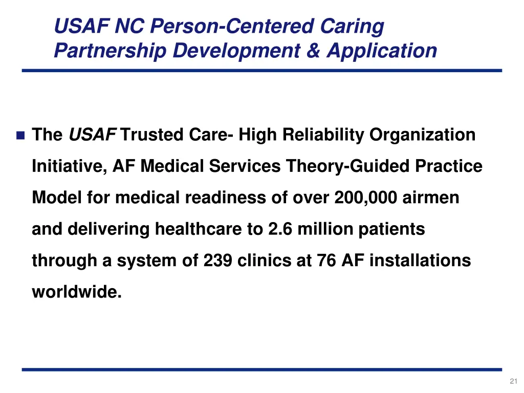 usaf nc person centered caring partnership