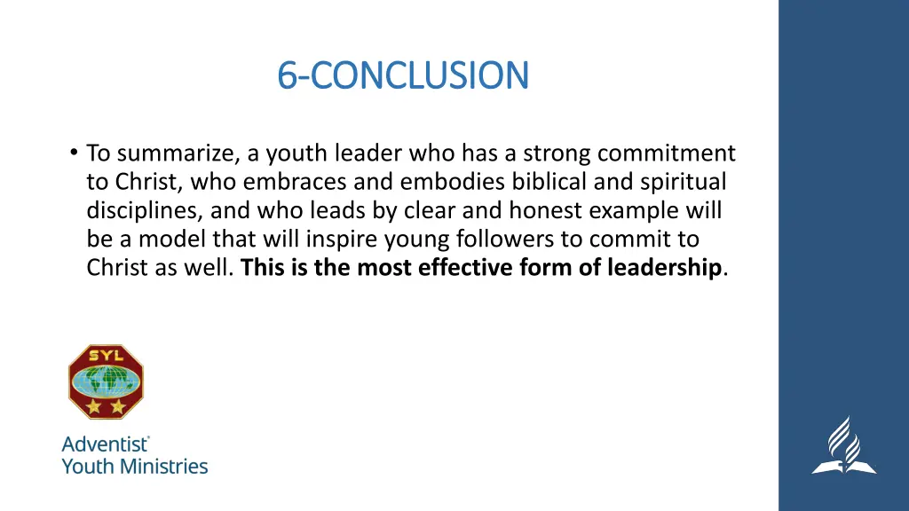 6 6 conclusion conclusion