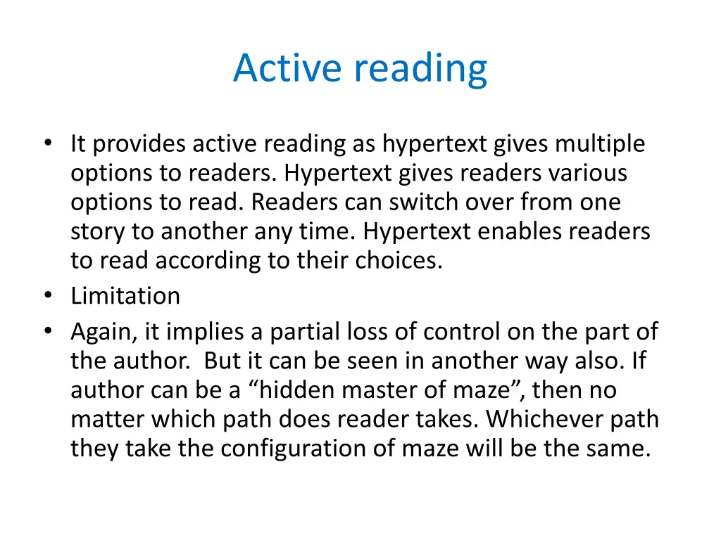 active reading