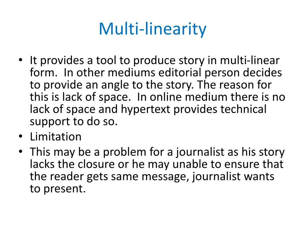 multi linearity