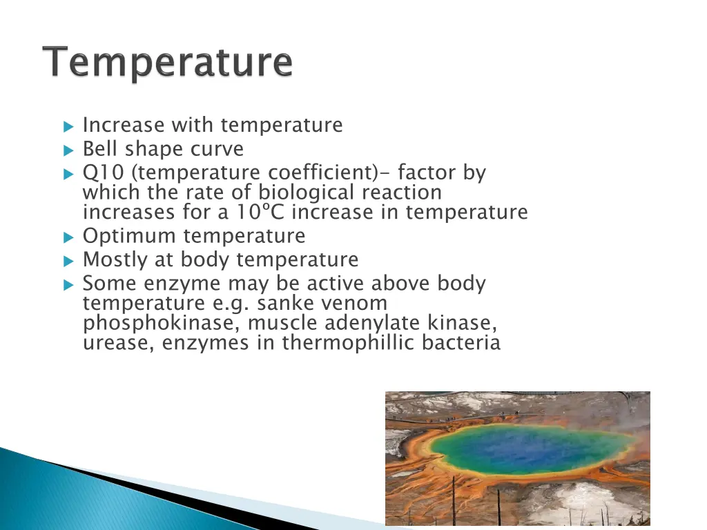 increase with temperature bell shape curve