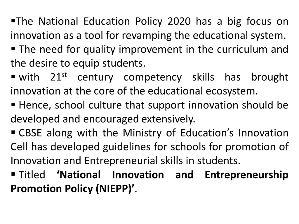 the national education policy 2020