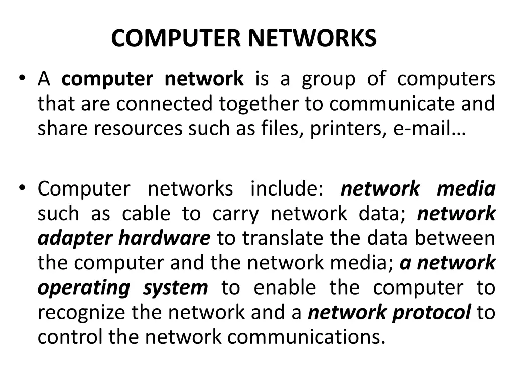 computer networks