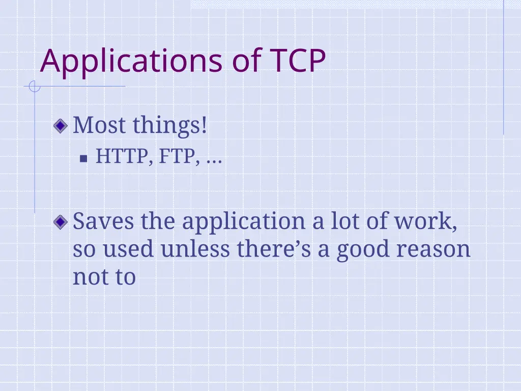 applications of tcp