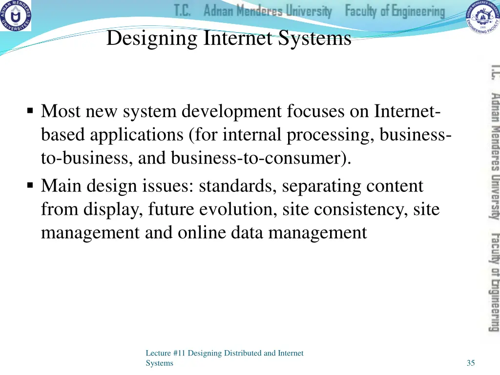 designing internet systems