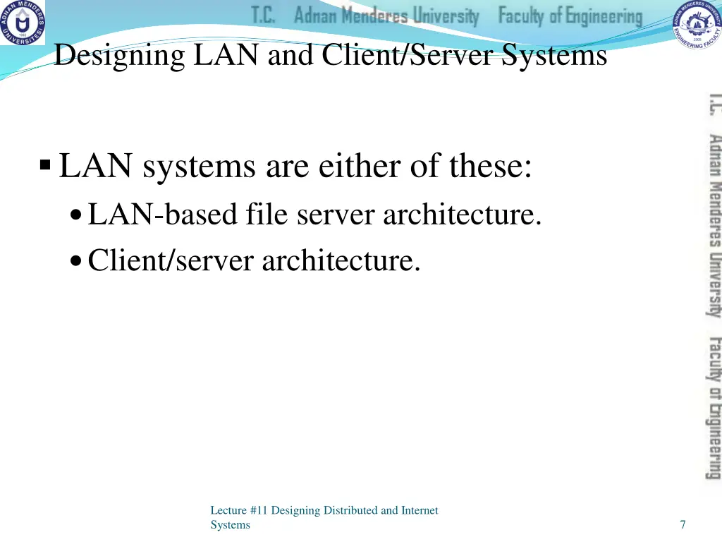 designing lan and client server systems