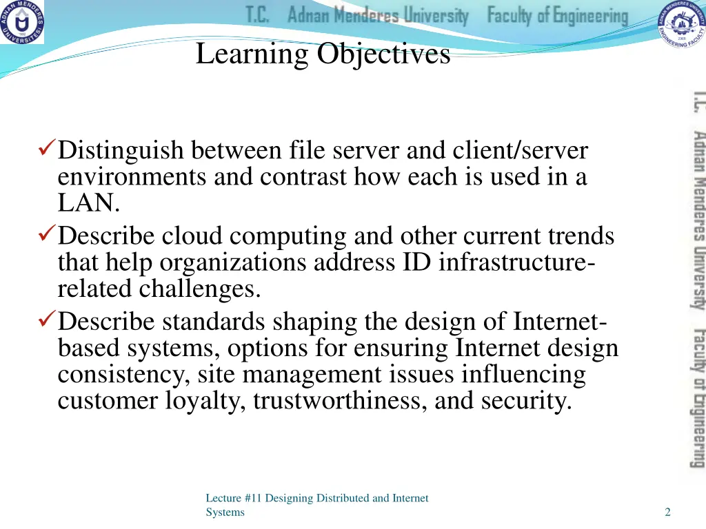 learning objectives