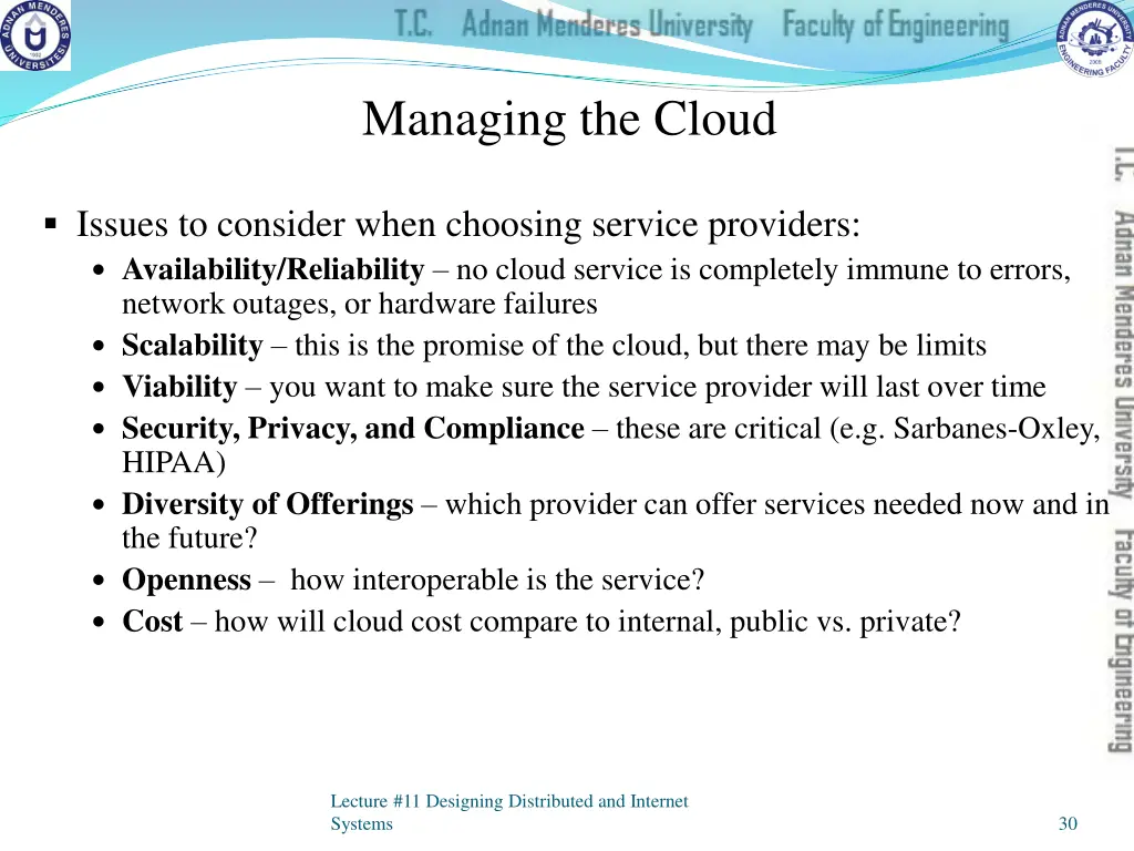 managing the cloud