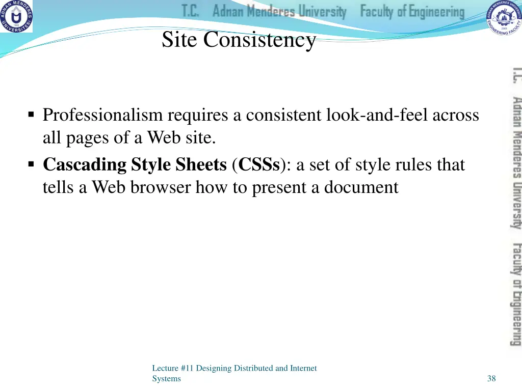 site consistency