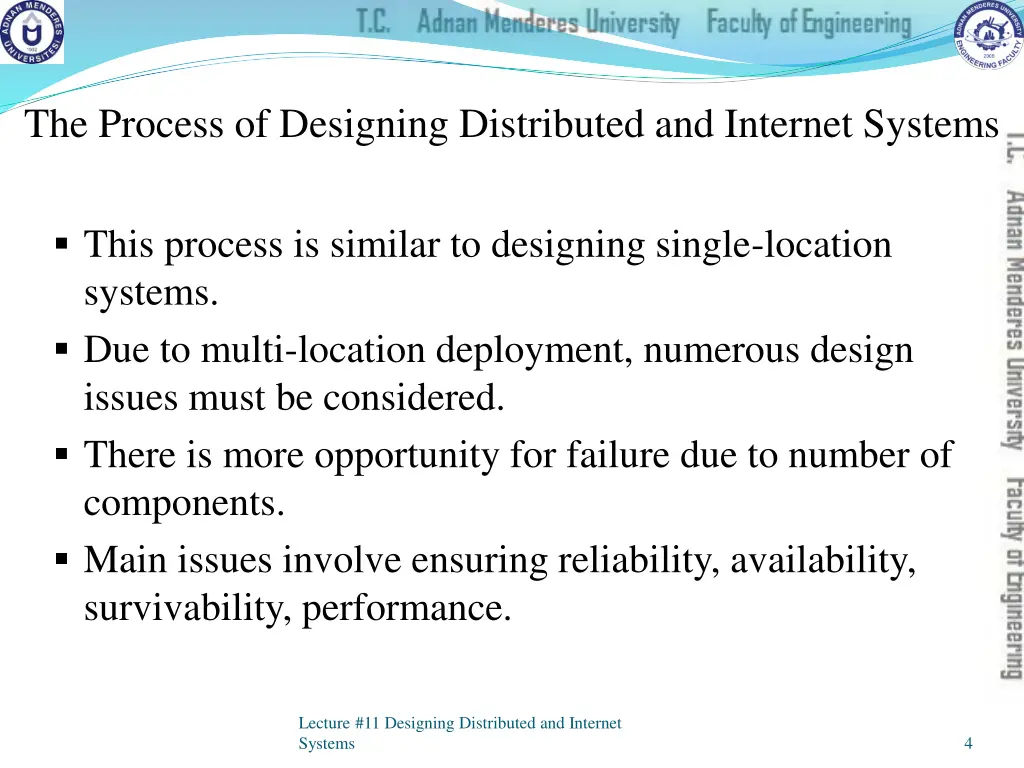 the process of designing distributed and internet