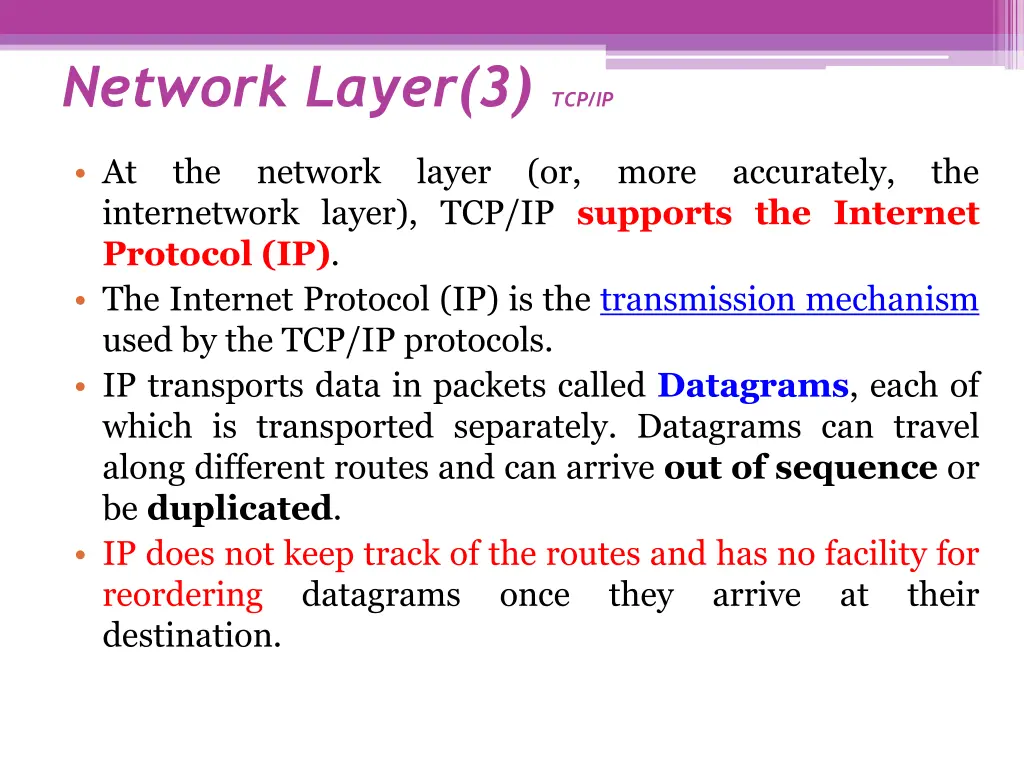 network layer 3 tcp ip